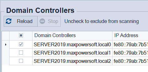 AD Reports Exclude Domain Controllers