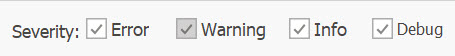 AD Reports Settings, General page with the Log level drop-down