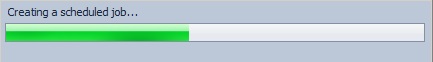 AD Reports Scheduler progress bar
